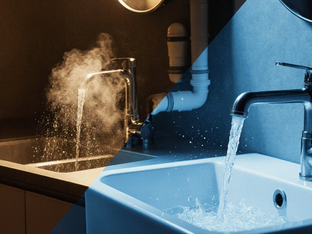 Hot water works in kitchen but not bathroom - common causes & fixes